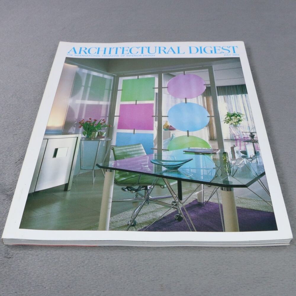Architectural Digest Magazine July 2003 Modern Design Color Interiors Issue